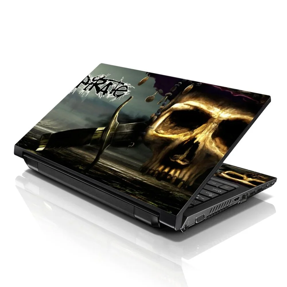 LSS 15.6 & 17.3 Inches Laptop Notebook Skin Sticker Decal - Pirate Skull